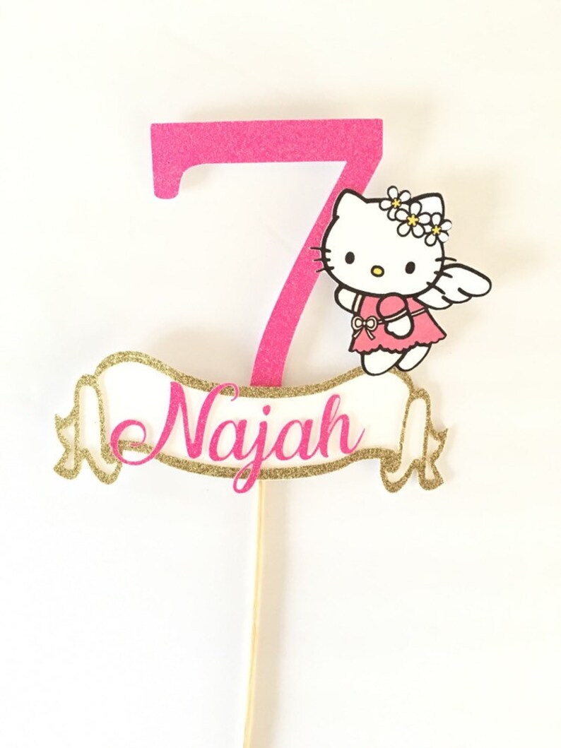 hello kitty cake topper banners signs paper party supplies jan takayama com