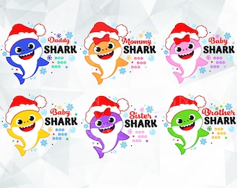 Baby shark cut files | Etsy