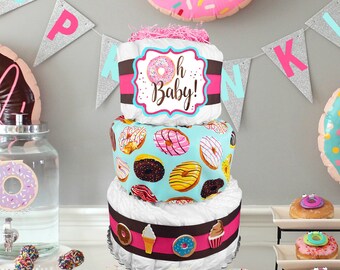 donut diaper cake