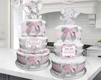 girl nappy cake ideas