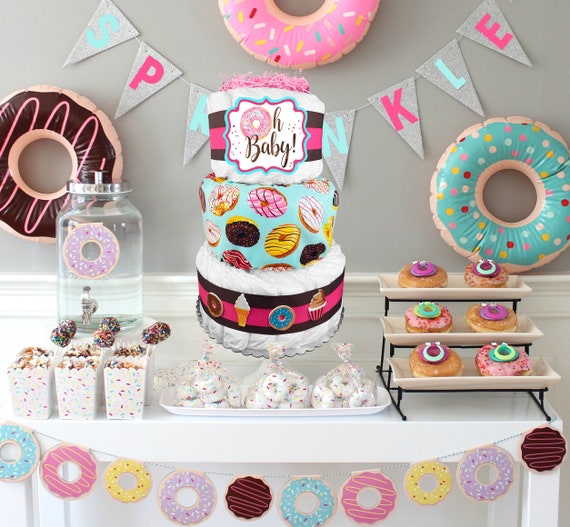 donut diaper cake