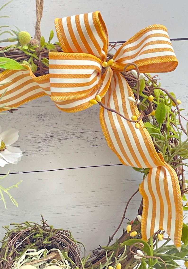 Spring Wreath With Birds Nest, Bird Nest Wreath, Bird Nest Decor