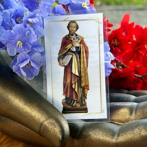 St. Peter Gebetskarte - Hoodoo, Voodoo, Wicca, heidnische christliche Zeremonie mit Ritualzauberkerzen