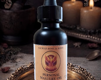 Personal Mastery Oil | Confidence, Discipline, Power and Self Control Ritual Oil Sacred Rose & Root