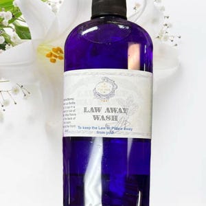 Jabón Law Stay Away de 355 ml para rituales ceremoniales, baños y hechizos: hoodoo, vudú, wicca, paganismo y brujería.