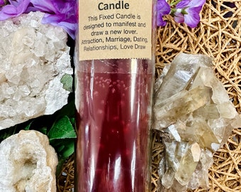 Fixed Come to Me Ritual Spell Candle - Attraction, Marriage, Dating, Relationships, Love Draw - Hoodoo, Voodoo, Wicca, Pagan