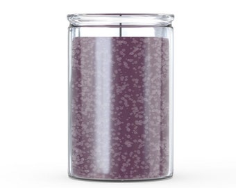 Petite bougie en verre violette - pour rituel spirituel Hoodoo, Voodoo, Wicca, Pagan manifest Magic