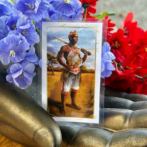 Orisha Shango Gebetskarte - Ifa Santeria Hoodoo, Voodoo, Wicca, heidnische christliche heilige Zeremonie Ritualzauberkerzen