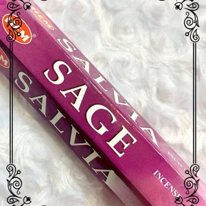 6 Packs of Sage Incense sticks - 13 Crossroads Hoodoo,  Pagan. Witch. Vodou. Rootwork. Occult