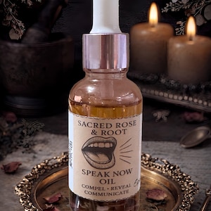 スピーク・ナウ・リチュアルオイル - コミュニケーション、真実を語る、表現を促す | セイクリッド・ローズ＆ルート