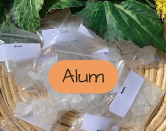 Alum Chunks Herb - for Protection, Stop Gossip, Luck in Witchcraft Hoodoo Voodoo Wicca Pagan Rituals Spells