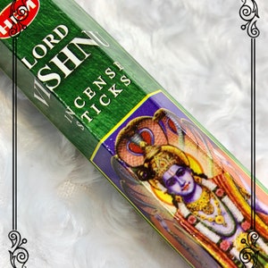 6 Packs of Lord Vishnu Incense sticks - 13 Crossroads Hoodoo,  Pagan. Witch. Vodou. Rootwork. Occult