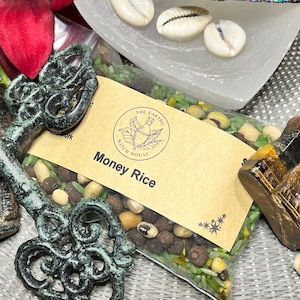 Geld Reis, Wohlstand, Reichtum Altar - Hoodoo Voodoo Wicca