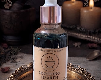 Soothing Hearth Ritual Oil: Calming Energy, Tranquil, Home | By Sacred Rose and Root