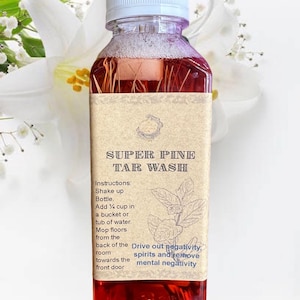 Super Pine Cleanser Floor Wash 12oz - Hoodoo, Voodoo, Wicca, Pagan, witchcraft