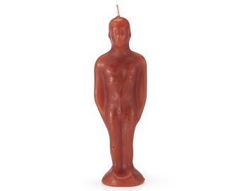 Rote männliche Figur Kerze - Hoodoo, Voodoo, Wicca, Pagan