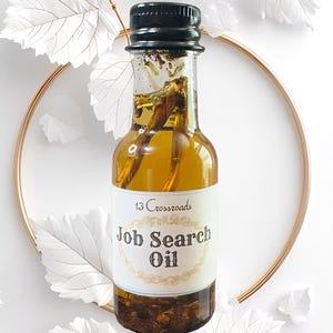 Poción de aceite para búsqueda de empleo: hoodoo, vudú, wicca y paganismo