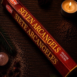 Seven Archangels Incense Sticks (6 Packs) Spiritual Protection, Blessing Sacred Rose & Root