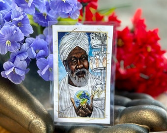 Orisha Obatala Prayer Card - Ifa Santeria Hoodoo, Voodoo, Wicca, Pagan Christian sacred Ceremony Ritual Spell Candles
