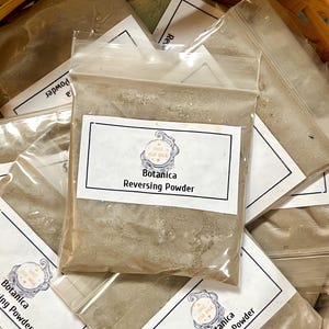 Reversing, Reversal, Return To Sender, Turn Back Negative Energy Powder for candles, spells, rituals in Occult Hoodoo Voodoo Wicca Magick