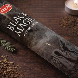 Black Magic Incense Sticks | 6 Packs | Energy Control and Protection | Ritual Atmosphere | Spiritual Incense | Sacred Rose & Root