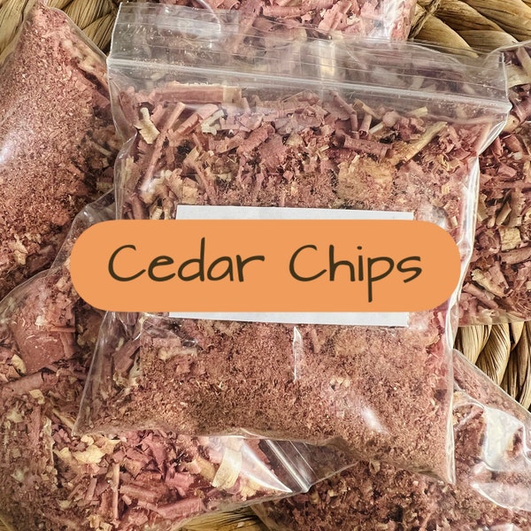 Cedar Chips /Shavings - Cleansing, Offerings, Following, commanding, Banishing - Witchcraft Hoodoo Voodoo Wicca Pagan Rituals Spells