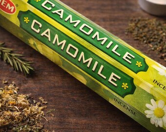 Chamomile Incense Sticks | 6 Packs | Calming Relaxation | Peaceful Atmosphere | Ritual Support | Sacred Rose & Root
