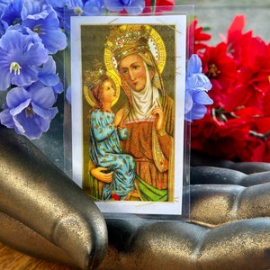 Carta di preghiera di Sant'Anna - Hoodoo, Voodoo, Wicca, Candele di incantesimi rituali per cerimonie sacre cristiane pagane