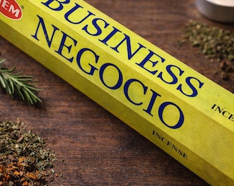 Business Incense Sticks | 6 Packs | Prosperity Focus | Ritual Support | Spiritual Workspace Tool | Sacred Rose & Root