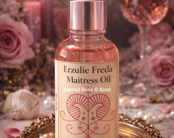 Erzulie Freda Oil | Devotional Oil for Love, Attraction, Sweetness | Beauty, Luxury, Self Worth | Sacred Rose & Root