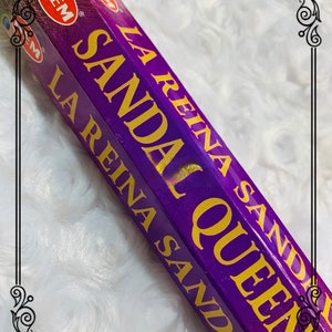 6 Packs of Sandal Queen Incense sticks - 13 Crossroads Hoodoo,  Pagan. Witch. Vodou. Rootwork. Occult