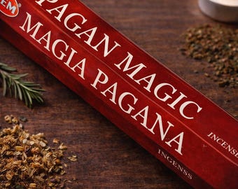 Pagan Magic Incense Sticks | 6 Packs | Energy Setting - Focus | Ritual Atmosphere | Spiritual Incense | Sacred Rose & Root