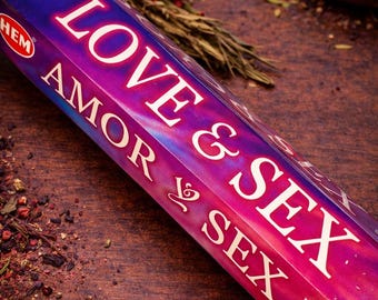 Love and Sex Incense Sticks (6 Packs) Attraction Mood Sensual Energy Sacred Rose & Root
