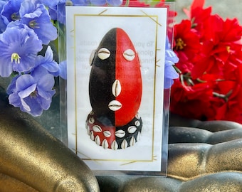 Orisha Elegua Prayer Card - Ifa Santeria Hoodoo, Voodoo, Wicca, Pagan Christian sacred Ceremony Ritual Spell Candles