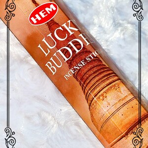 6 Packs of Lucky Buddha Incense sticks - 13 Crossroads Hoodoo,  Pagan. Witch. Vodou. Rootwork. Occult