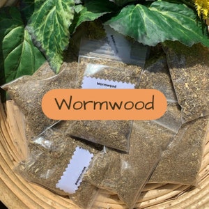 Wormwood Herb - for Spirits, Psychic Vision in Witchcraft Hoodoo Voodoo Wicca Pagan Rituals Spells