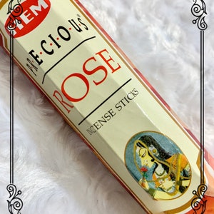 6 Packs of Rose Incense sticks - 13 Crossroads Hoodoo,  Pagan. Witch. Vodou. Rootwork. Occult