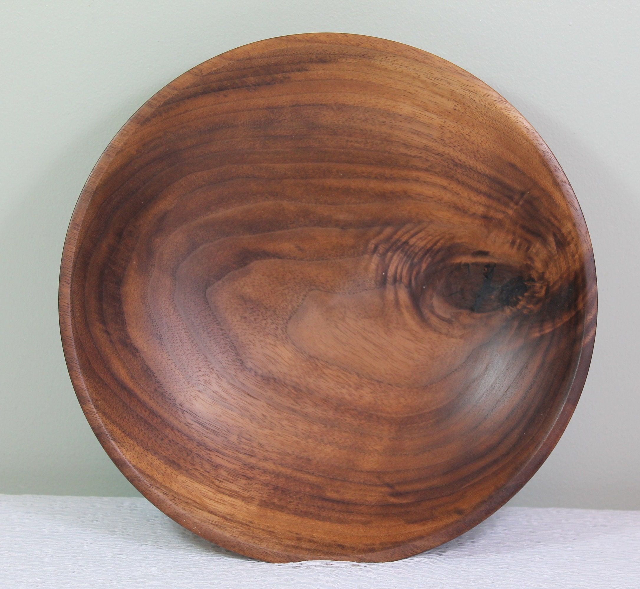 Walnut Fruit Bowl Footed Wooden Bowl Hand Turned Bowl - Etsy