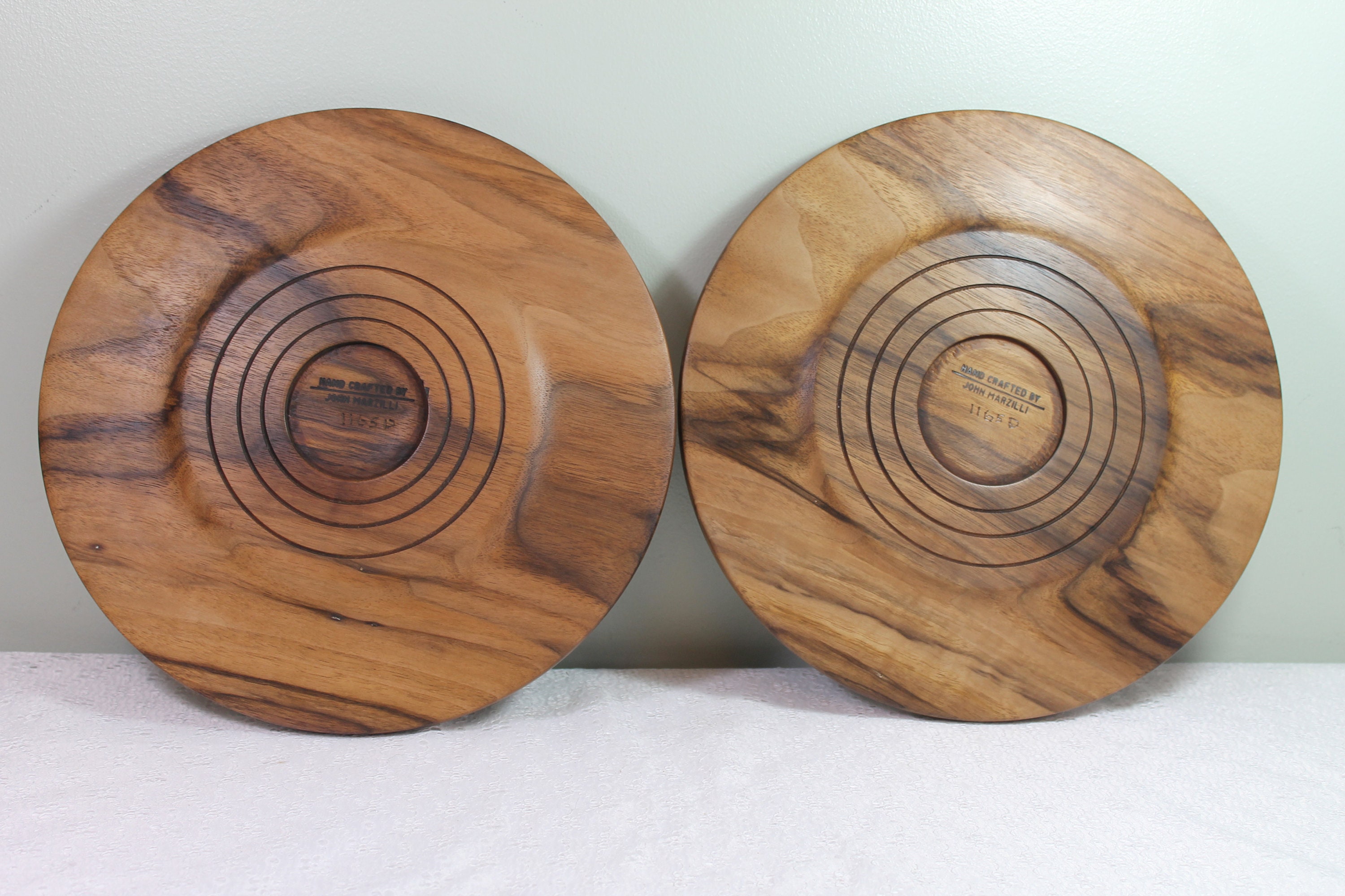 Wood Platters Walnut Platters Set of Two Etsy