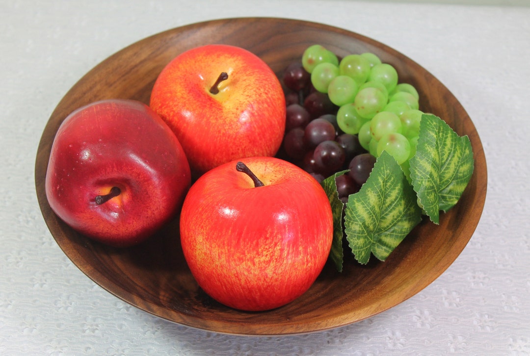 Walnut Fruit Bowl, Footed Wooden Bowl, Hand Turned Bowl - Etsy