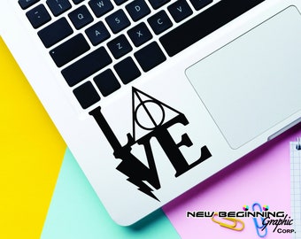 Disney Decal HARRY LOVE Laptop Stickers, Laptop Decal, Macbook Decal, Car Decal, Vinyl Decal