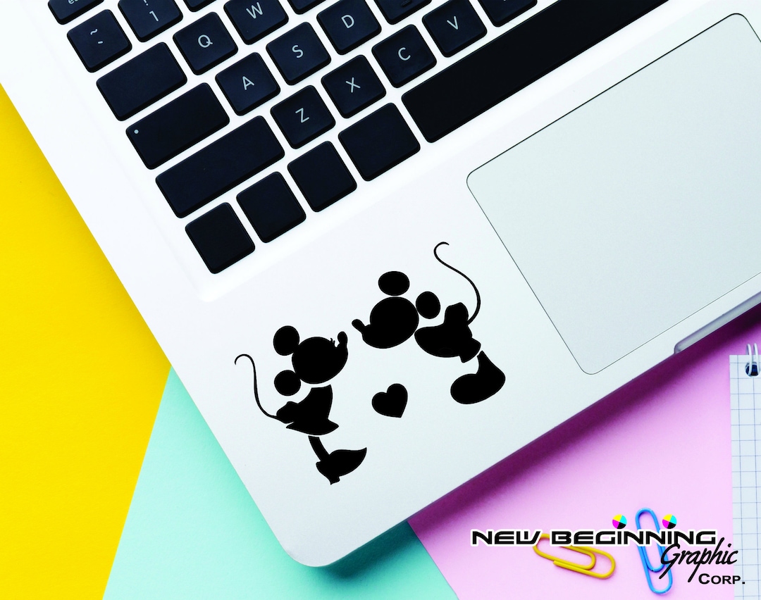 Mickey and Minnie Mouse Decal, Waterproof Vinyl Sticker - Etsy