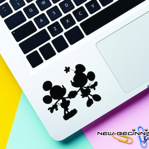 Disney Decal Mickey and Minnie Couple Laptop Stickers, Laptop Decal, Macbook Decal, Car Decal, Vinyl Decal