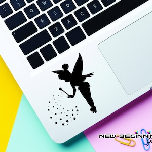 Disney Decal Tinkerbell Laptop Stickers, Laptop Decal, Macbook Decal, Car Decal, Vinyl Decal