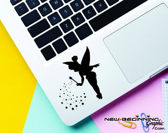 Disney Decal Tinkerbell Laptop Stickers, Laptop Decal, Macbook Decal, Car Decal, Vinyl Decal