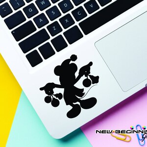Disney Decal Christmas Mickey  Laptop Stickers, Laptop Decal, Macbook Decal, Car Decal, Vinyl Decal