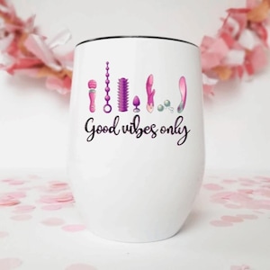 Good vibes wine tumbler