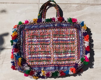 Beaded Banjara Kutchi Bag From Gujarat. Made By The Rabari Tribe