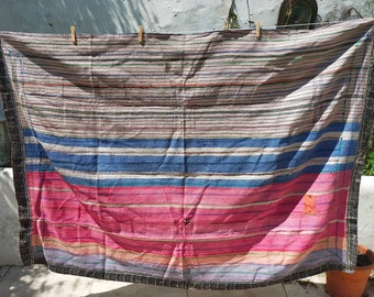 Coperta Kantha vintage cucita a mano dall'India - Trapunta fatta a mano