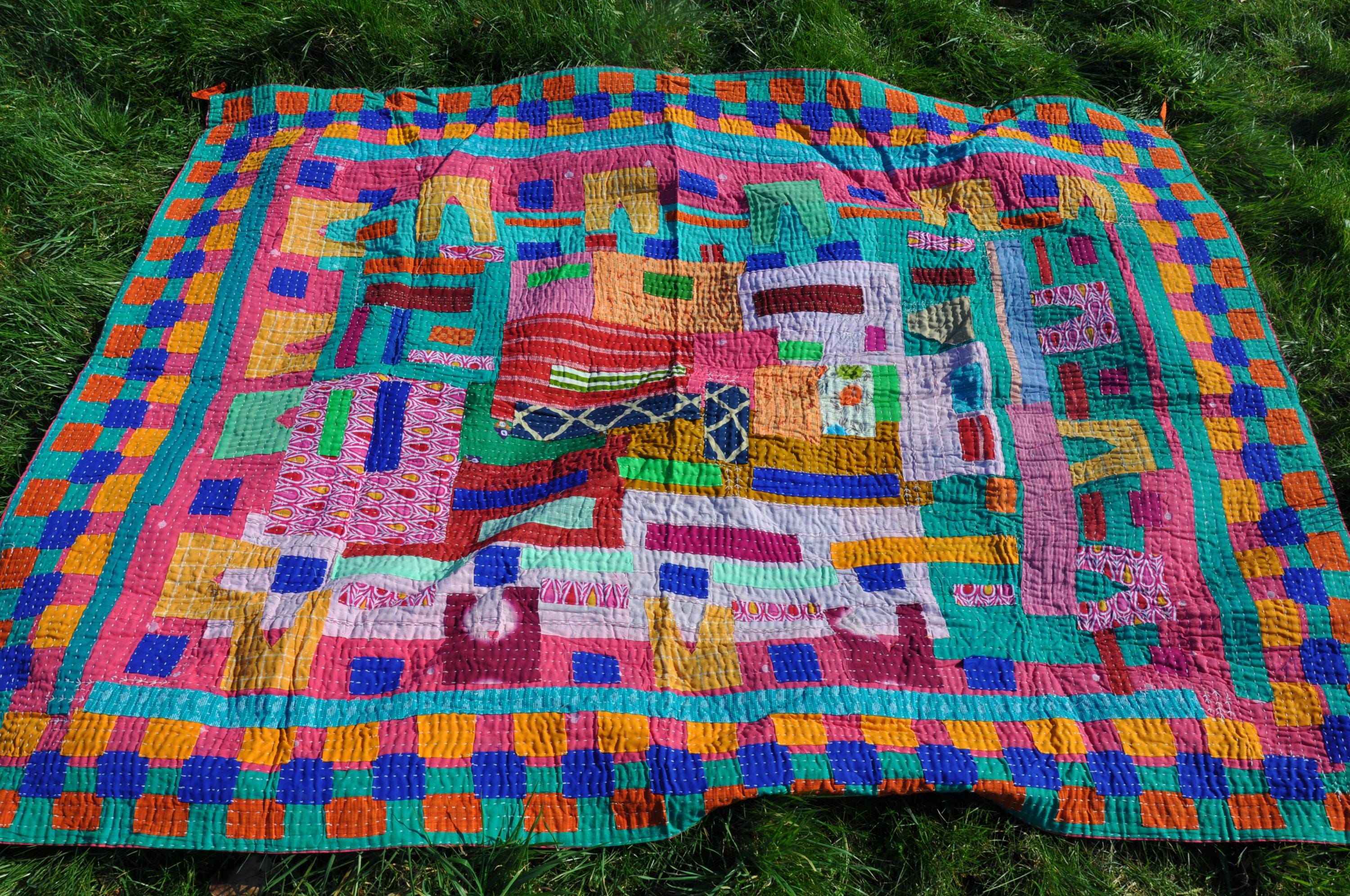 Siddi Kawandi Quilt: Tribal Patchwork Blanket, Recycled Cotton - Etsy